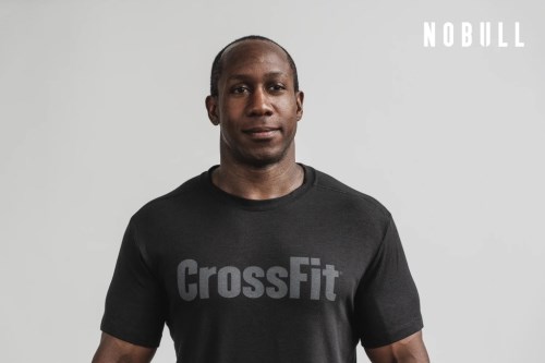 NOBULL Crossfit Mens T-shirt Black UK-PIJ62